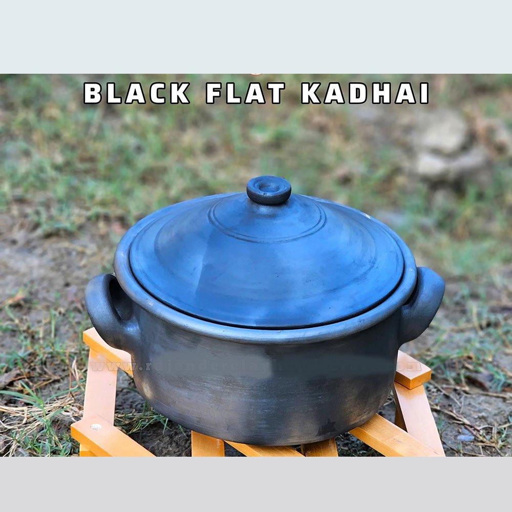 BLACK FLAT KADHAI