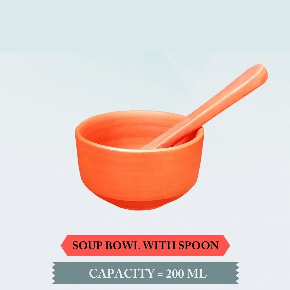SOUP BOWL WITH SPOON