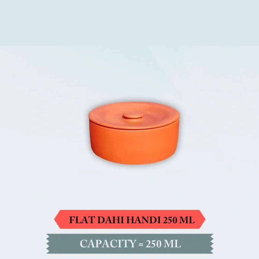 FLAT DAHI HANDI (CURD POT)